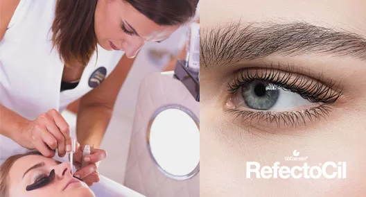 Zapraszamy na dwa szkolenia online z marką RefectoCil dotyczące ekspresowego liftingu rzęs „Lash Lift”.